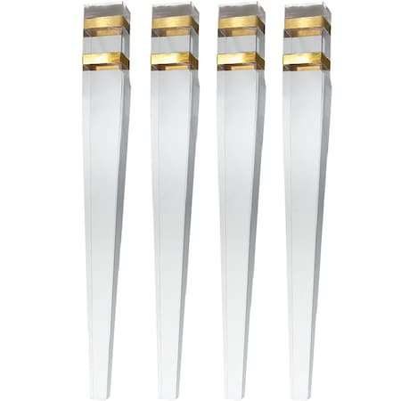 Osborne Wood Products 29x2 1/2 ~Four Sided Tapered Acrylic Dining Tab PK 4342502ACRSS